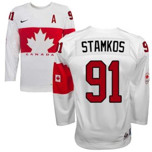 Olympic-Hockey-Steven-Stamkos-Authentic-Maend-Hvid-Nike-Team-Canada-Troeje-91-Hjemme-2014