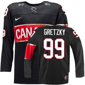 Olympic-Hockey-Wayne-Gretzky-Authentic-Maend-NHL-Sort-Nike-Team-Canada-Troeje-99-Third-2014