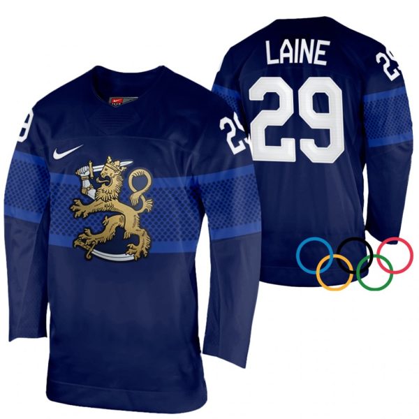 Patrik-Laine-Finland-Hockey-2022-Winter-Olympics-Navy-Ude