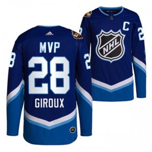 Philadelphia-Flyers-Troeje-Claude-Giroux-28-MVP-2022-NHL-All-Star-Blaa-Authentic-Maend