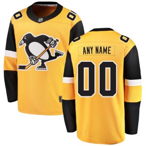 Pittsburgh-Penguins-Troeje-Fanatics-Branded-Guld-Alternate-Breakaway-Tilpasset