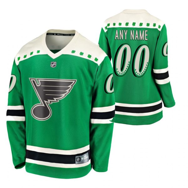 St.-Louis-Blues-Tilpasset-Troeje-2021-St-Patricks-Day-Groen-Breakaway