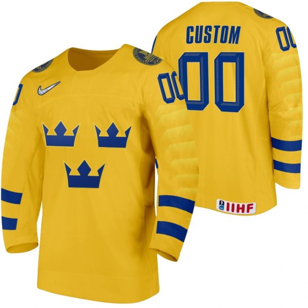 Sverige-Tilpasset-2022-IIHF-World-Junior-Championship-Guld-Hjemme