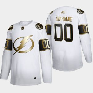 Tampa-Bay-Lightning-Tilpasset-Troeje-00-NHL-Golden-Edition-Hvid-Authentic