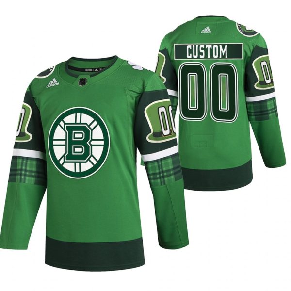 Tilpasset-Boston-Bruins-Troeje-Groen-St-Patricks-Day-2022-Warm-Up-00