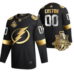 Tilpasset-Tampa-Bay-Lightning-Troeje-3x-Stanley-Cup-Champions-Sort-00-Golden-Authentic