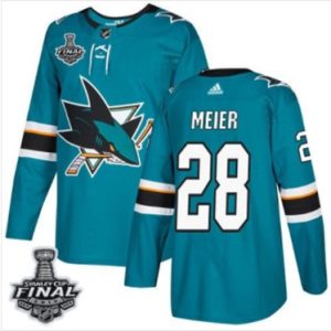 Timo-Meier-Maend-Sharks-Teal-Hjemme-Blaa-2019-Stanley-Cup-Final-Stitched