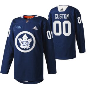 Toronto-Maple-Leafs-Tilpasset-Troeje-Primary-Logo-Navy-00-Warm-Up