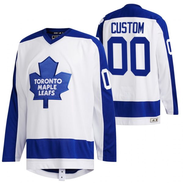 Toronto-Maple-Leafs-Tilpasset-Troeje-Team-Classics-Primary-Logo-Hvid