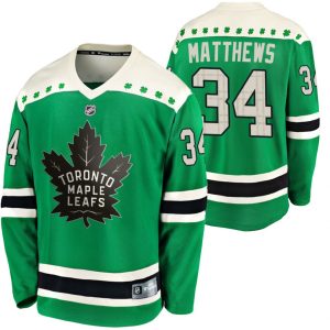 Toronto-Maple-Leafs-Troeje-Auston-Matthews-34-Groen-2020-St-Paddys-Day-Breakaway