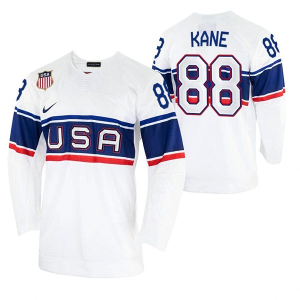 USA-Hockey-Patrick-Kane-Hvid-Hjemme-2022-Beijing-Winter-Olympic