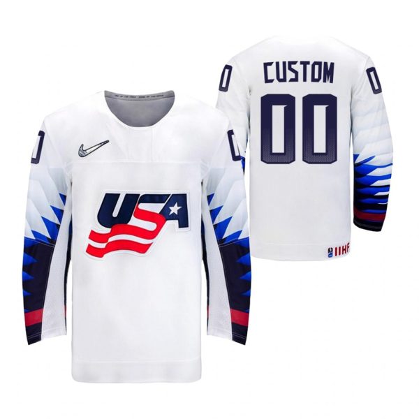 USA-Hockey-Tilpasset-2022-IIHF-World-Junior-Championship-Hvid-Hjemme