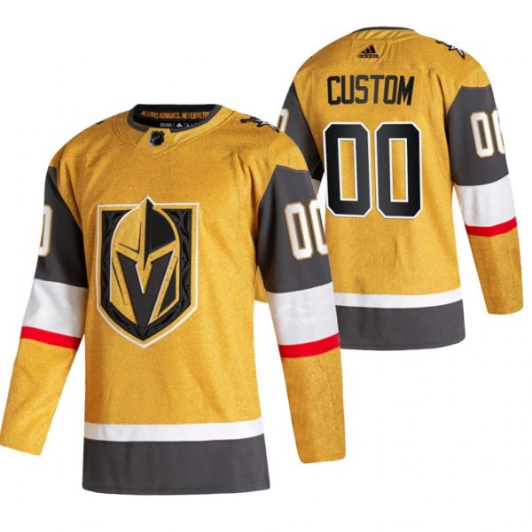 Vegas-Golden-Knights-Tilpasset-Troeje-Guld-2020-21-Alternate-Authentic-Player