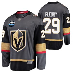 Vegas-Golden-Knights-Troeje-Marc-andre-Fleury-2021-West-Division-Patch-Sort-Hjemme