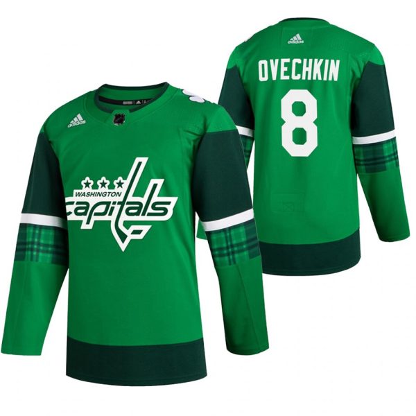 Washington-Capitals-Troeje-Alexander-Ovechkin-8-Groen-2020-St-Paddys-Day