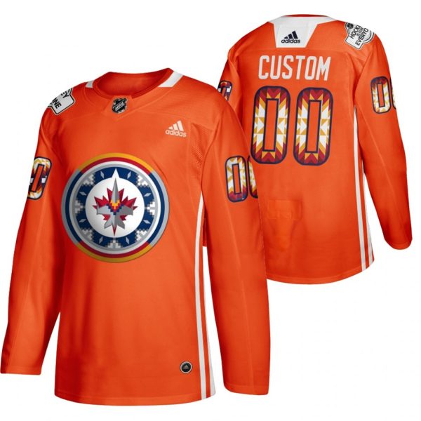 Winnipeg-Jets-Tilpasset-Troeje-2022-WASAC-Night-Orange-00-Indigenous-Warmup