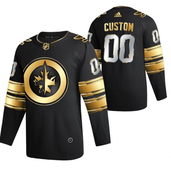 Winnipeg-Jets-Tilpasset-Troeje-Sort-2021-Golden-Edition-Limited-Authentic