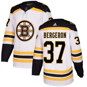 kvinder-NHL-Boston-Bruins-Ishockey-Troeje-Patrice-Bergeron-37-Hvid-Authentic