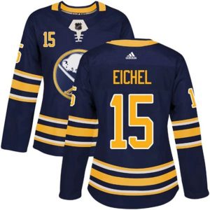 kvinder-NHL-Buffalo-Sabres-Ishockey-Troeje-Jack-Eichel-15-Navy-Authentic
