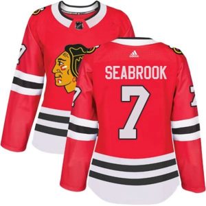 kvinder-NHL-Chicago-Blackhawks-Ishockey-Troeje-Brent-Seabrook-7-Roed-Authentic