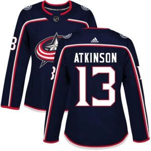 kvinder-NHL-Columbus-Blue-Jackets-Ishockey-Troeje-Cam-Atkinson-13-Navy-Authentic