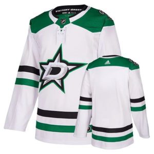 kvinder-NHL-Dallas-Stars-Ishockey-Troeje-Blank-Hvid-Authentic