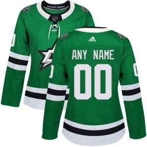 kvinder-NHL-Dallas-Stars-Ishockey-Troeje-Custom-Kelly-Groen-Authentic