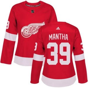 kvinder-NHL-Detroit-Red-Wings-Ishockey-Troeje-Anthony-Mantha-39-Roed-Authentic