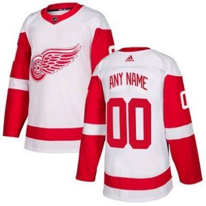 kvinder-NHL-Detroit-Red-Wings-Ishockey-Troeje-Custom-Hvid-Authentic