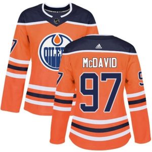 kvinder-NHL-Edmonton-Oilers-Ishockey-Troeje-Connor-McDavid-97-Orange-Authentic