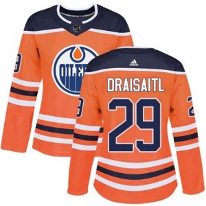 kvinder-NHL-Edmonton-Oilers-Ishockey-Troeje-Leon-Draisaitl-29-Orange-Authentic
