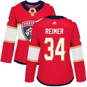 kvinder-NHL-Florida-Panthers-Ishockey-Troeje-James-Reimer-34-Roed-Authentic