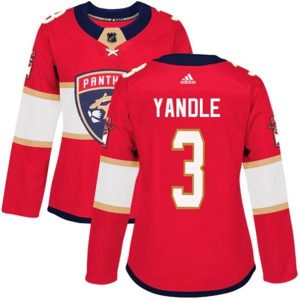 kvinder-NHL-Florida-Panthers-Ishockey-Troeje-Keith-Yandle-3-Roed-Authentic