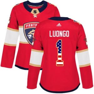 kvinder-NHL-Florida-Panthers-Ishockey-Troeje-Roberto-Luongo-1-Roed-USA-Flag-Fashion-Authentic