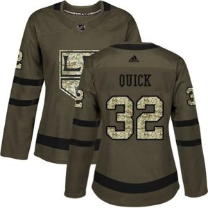 kvinder-NHL-Los-Angeles-Kings-Ishockey-Troeje-Jonathan-Quick-32-Camo-Groen-Authentic