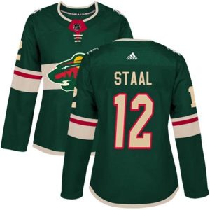 kvinder-NHL-Minnesota-Wild-Ishockey-Troeje-Eric-Staal-12-Groen-Authentic