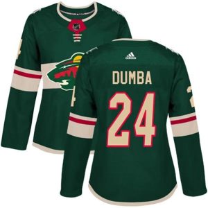 kvinder-NHL-Minnesota-Wild-Ishockey-Troeje-Matt-Dumba-24-Groen-Authentic