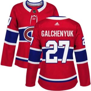 kvinder-NHL-Montreal-Canadiens-Ishockey-Troeje-Alex-Galchenyuk-27-Roed-Authentic