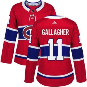 kvinder-NHL-Montreal-Canadiens-Ishockey-Troeje-Brendan-Gallagher-11-Roed-Authentic