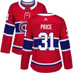 kvinder-NHL-Montreal-Canadiens-Ishockey-Troeje-Carey-Price-31-Roed-Authentic