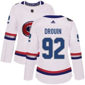 kvinder-NHL-Montreal-Canadiens-Ishockey-Troeje-Jonathan-Drouin-92-Hvid-2017-100-Classic-Authentic