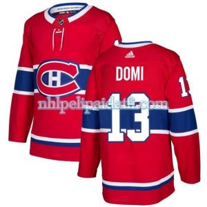 kvinder-NHL-Montreal-Canadiens-Ishockey-Troeje-Max-Domi-13-Roed-Authentic