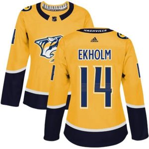 kvinder-NHL-Nashville-Predators-Ishockey-Troeje-Mattias-Ekholm-14-Kulta-Authentic