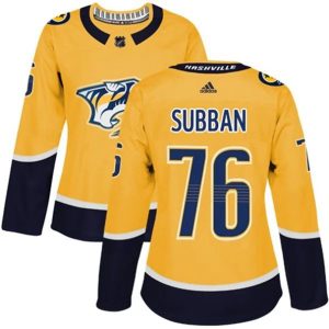 kvinder-NHL-Nashville-Predators-Ishockey-Troeje-P.K-Subban-76-Kulta-Authentic