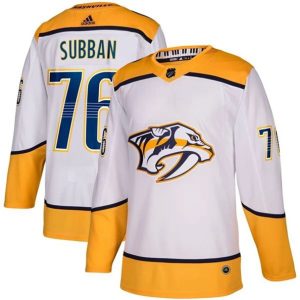 kvinder-NHL-Nashville-Predators-Ishockey-Troeje-P.K.-Subban-76-2018-19-Hvid-Authentic