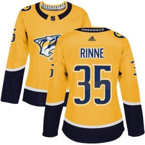 kvinder-NHL-Nashville-Predators-Ishockey-Troeje-Pekka-Rinne-35-Kulta-Authentic
