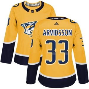 kvinder-NHL-Nashville-Predators-Ishockey-Troeje-Viktor-Arvidsson-33-Kulta-Authentic