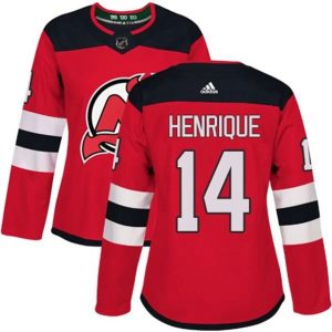 kvinder-NHL-New-Jersey-Devils-Ishockey-Troeje-Adam-Henrique-14-Roed-Authentic