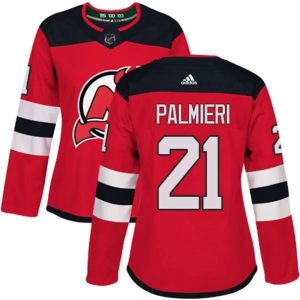 kvinder-NHL-New-Jersey-Devils-Ishockey-Troeje-Kyle-Palmieri-21-Roed-Authentic