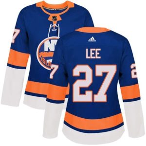 kvinder-NHL-New-York-Islanders-Ishockey-Troeje-Anders-Lee-27-Blaa-Authentic